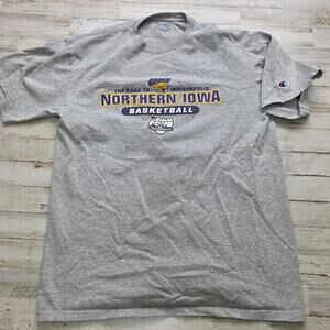 UNI Northern Iowa Panthers BASKETBALL L Graphic Tee 2010 NCAA Final Four Bracket
